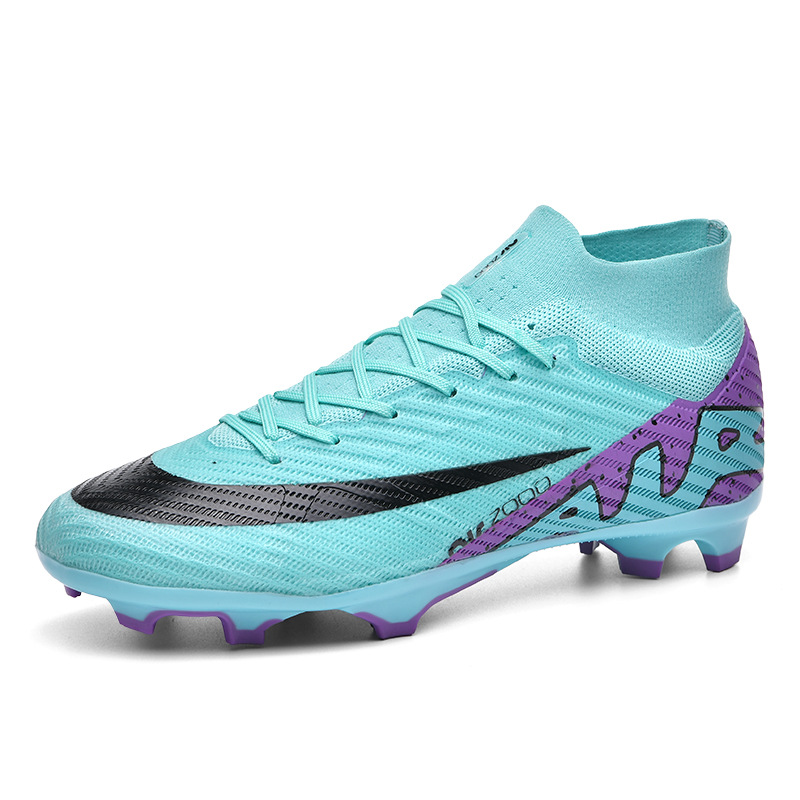Cross-border temu nuevos zapatos de fútbol de la Copa del Mundo de entrenamiento profesional de alto nivel anti-deslizante respirado zapatos de fútbol de clavo largo