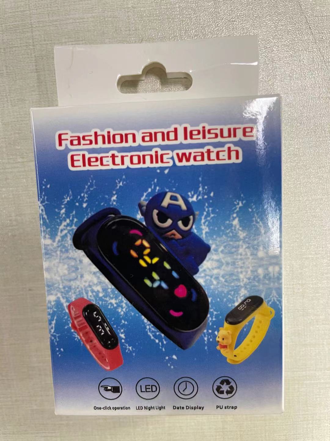 批發LED手環表電子表禮品包裝盒各類電子表包裝彩盒不單賣
