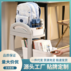 簡易子供収納棚台所床置き棚かばんカート移動可能多層デスクトップ家庭用棚