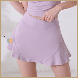 Spring overall for gym, elastic sports trousers, quick dry mini-skirt for training for yoga, trend of season, absorbs sweat and smell, for running