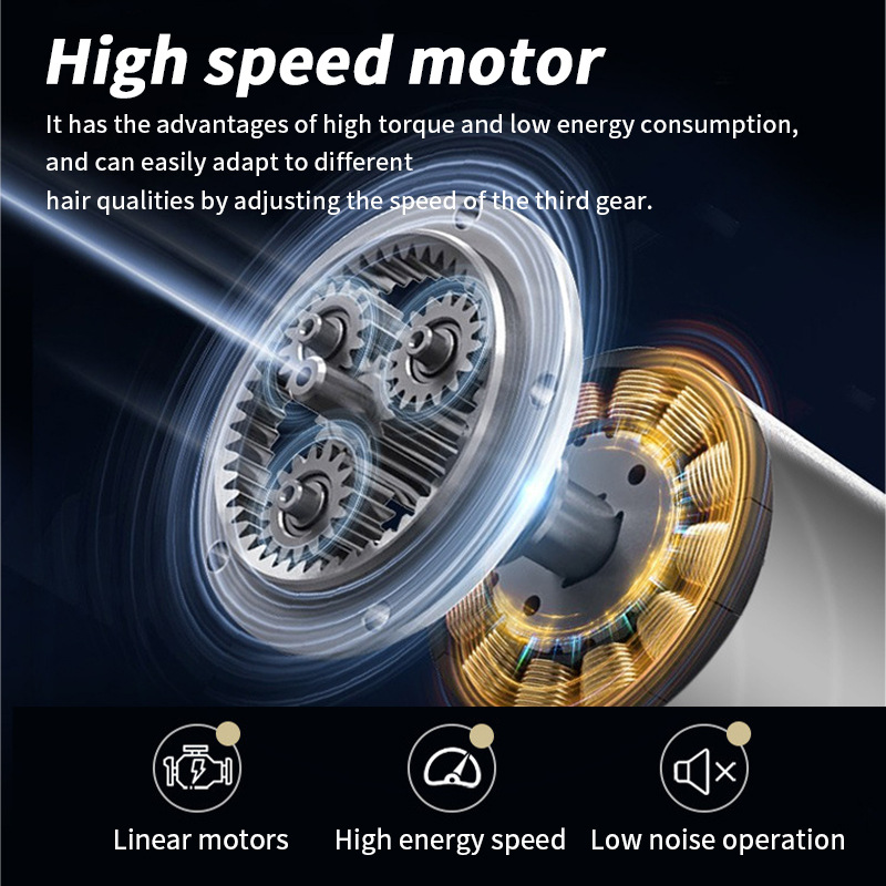 Cross-border metal professional hair beauty electric razor hair clippers electric shaver rechargeable oil head electric hair trimmer