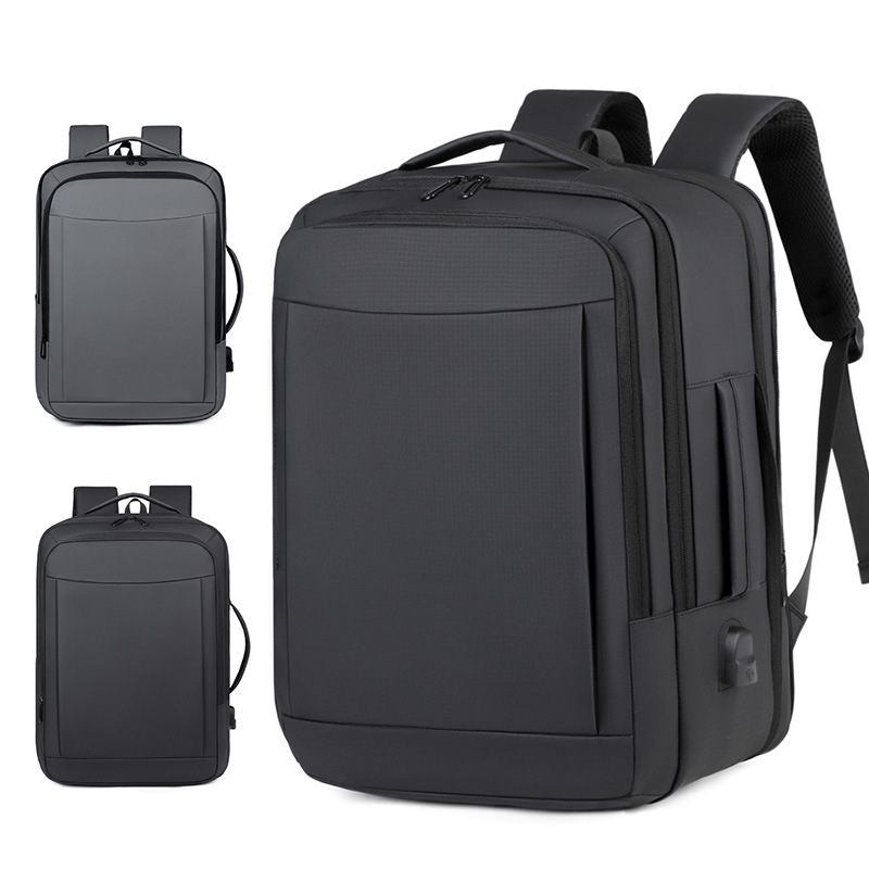 Mochila para hombres de negocios expandible multicapa mochila de computadora al por mayor viajes viajes viajeros mochila de tirón