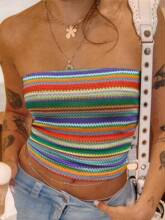 C 78240 Beach knit tube top vest ɳ̲��֯Ĩ�ر���