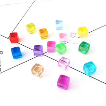 冰块仿真diy小正方形8mm透明酒吧摄影道具冰粒水晶石橱窗鱼缸装饰