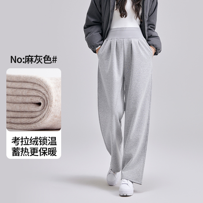 孕妇裤子外穿宽松孕妇装秋冬加绒加厚孕妇女裤大码高腰孕妇休闲裤|undefined