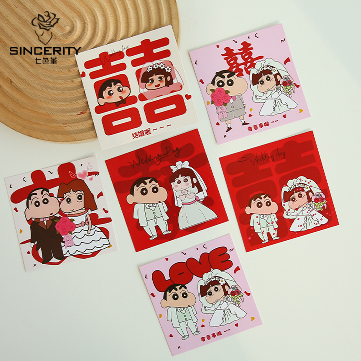 Siete colores cordier pequeñas nuevas bodas tarjetas de fiestas de flores productos festivos tarjetas de embalaje de flores floristas materiales de flores