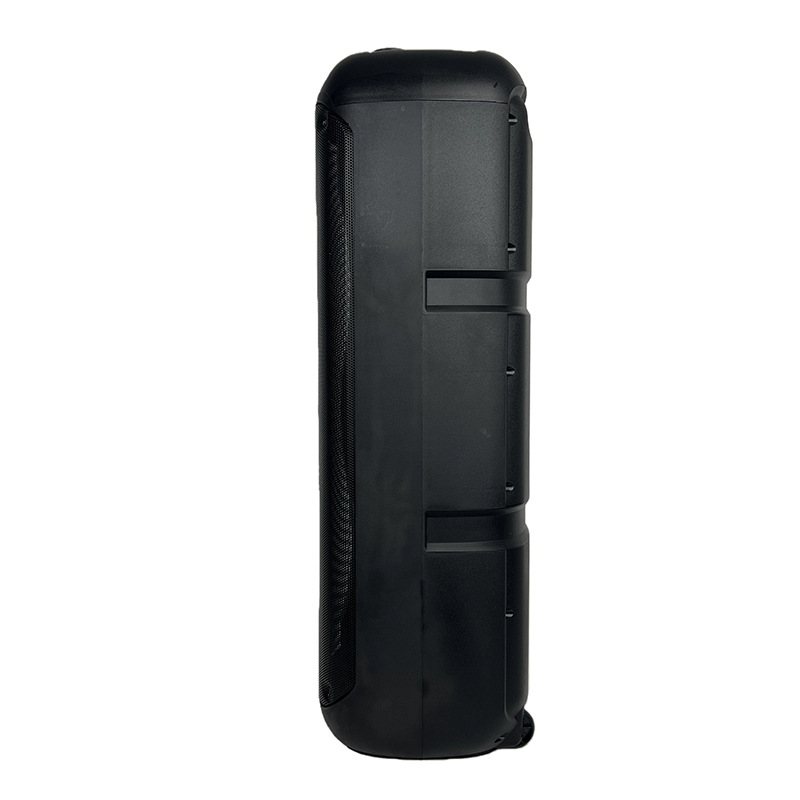 Productos explosivos transfronterizos dobles de 8 pulgadas 40W altavoces al aire libre amplificadores de festivales Bluetooth con micrófono inalámbrico lámpara LED