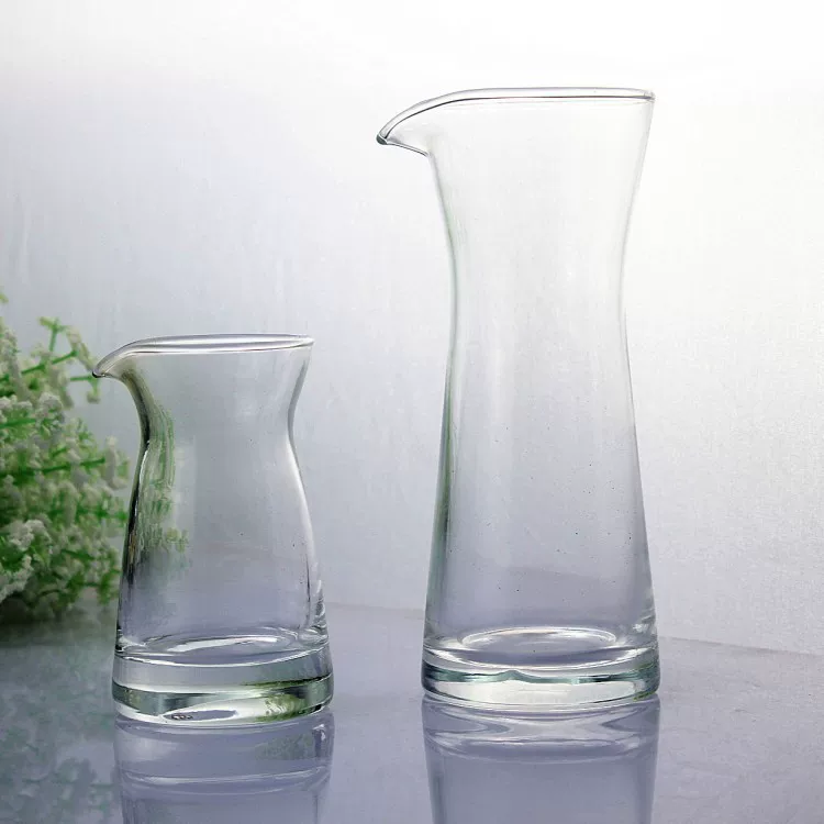 Glass wine dispenser, pocket flask
