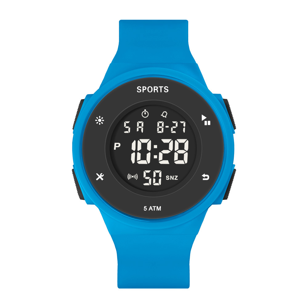 Reloj electrónico de luz nocturna de tendencia simple para estudiantes de secundaria junior alarma multifuncional cronometraje reloj electrónico deportivo