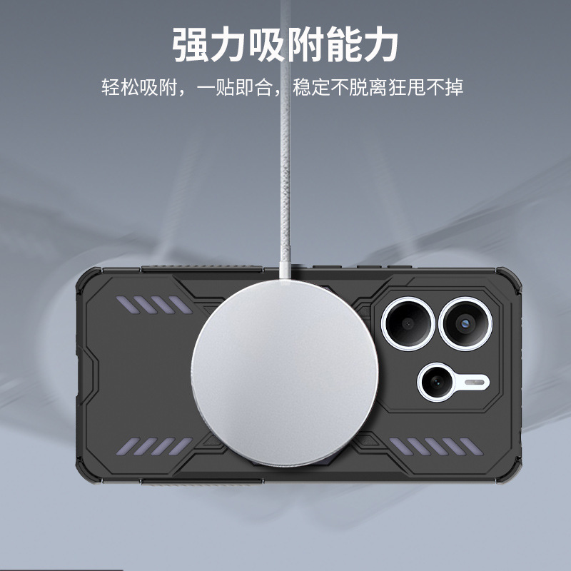 Redmi note14 携帯電話ケース 5G バタフライマグネットケース note14Pro プラス落下防止および放熱保護ケースに適しています。|undefined
