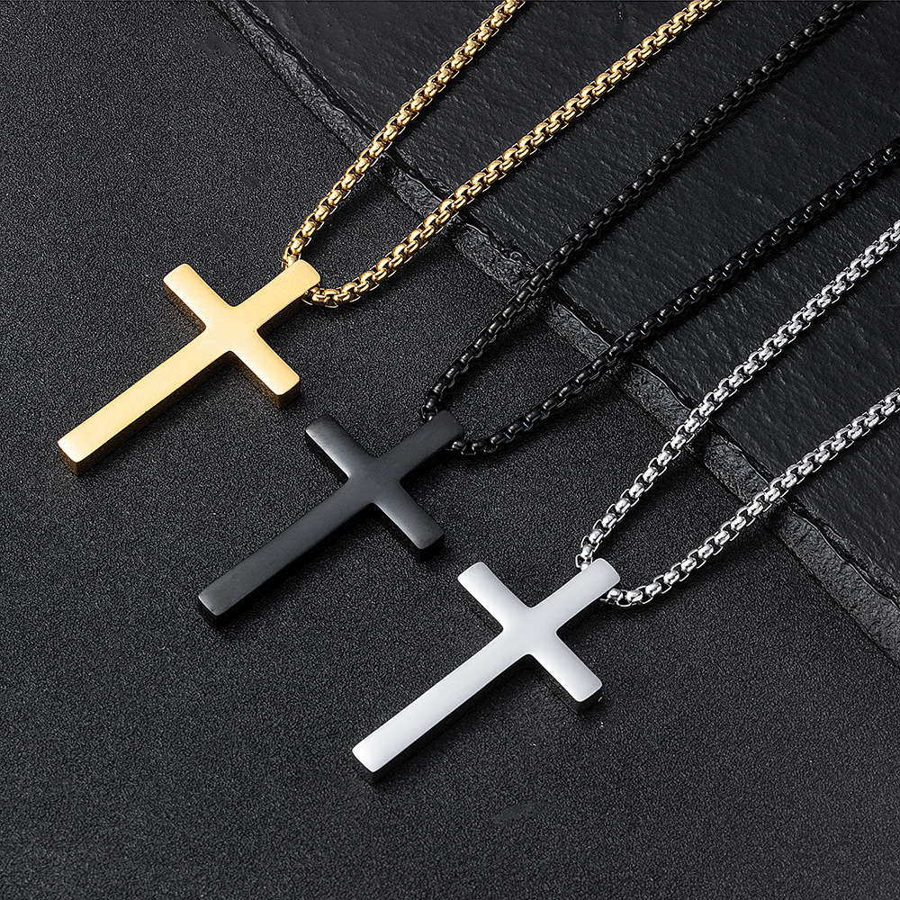 Moda transfronteriza hombre hip hop cool personalidad de colgante de acero inoxidable colgante simple joyas de textura
