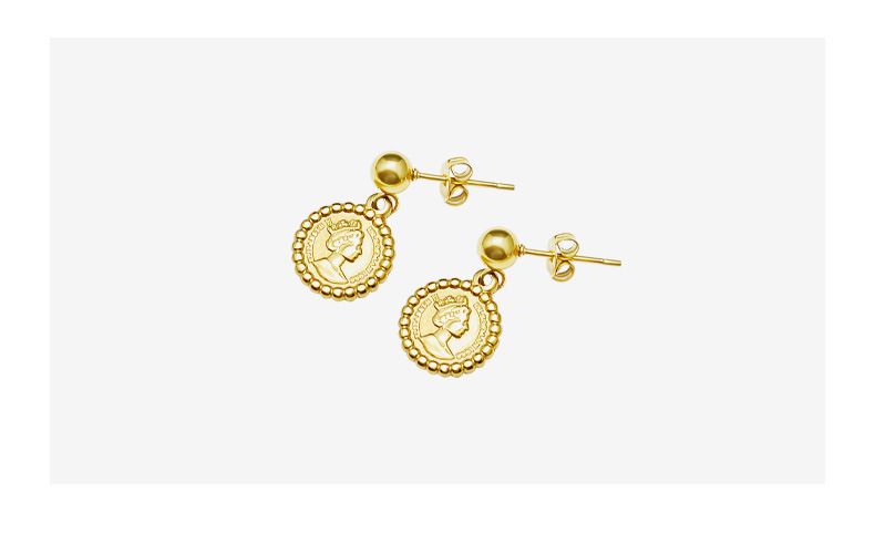 Boucles D&#39;oreilles En Acier Titane Fashion Queen Portrait display picture 13