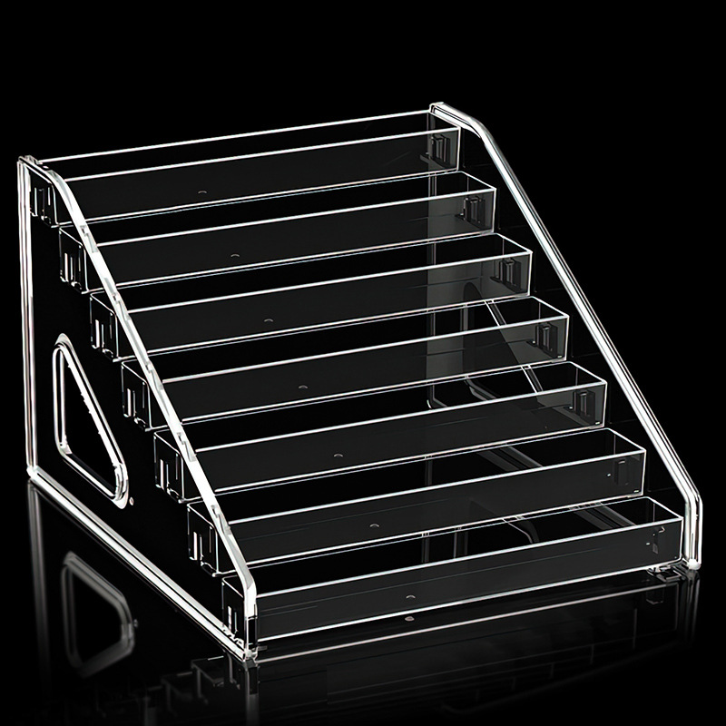 Transparent acrylic multi-layer nail polish display rack, cosmetic storage rack, direct sales and wholesale from the manufacturer