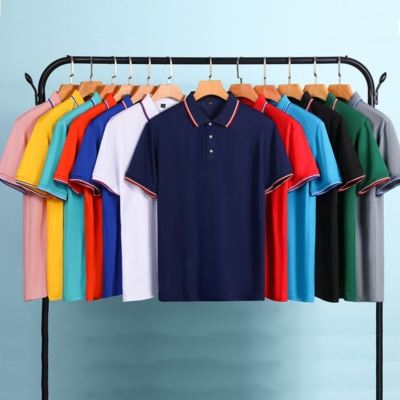 Customized lapel short-sleeved polo shirts, corporate culture shirts, logo printing, work clothes, T-shirts, event advertising shirts, embroidery