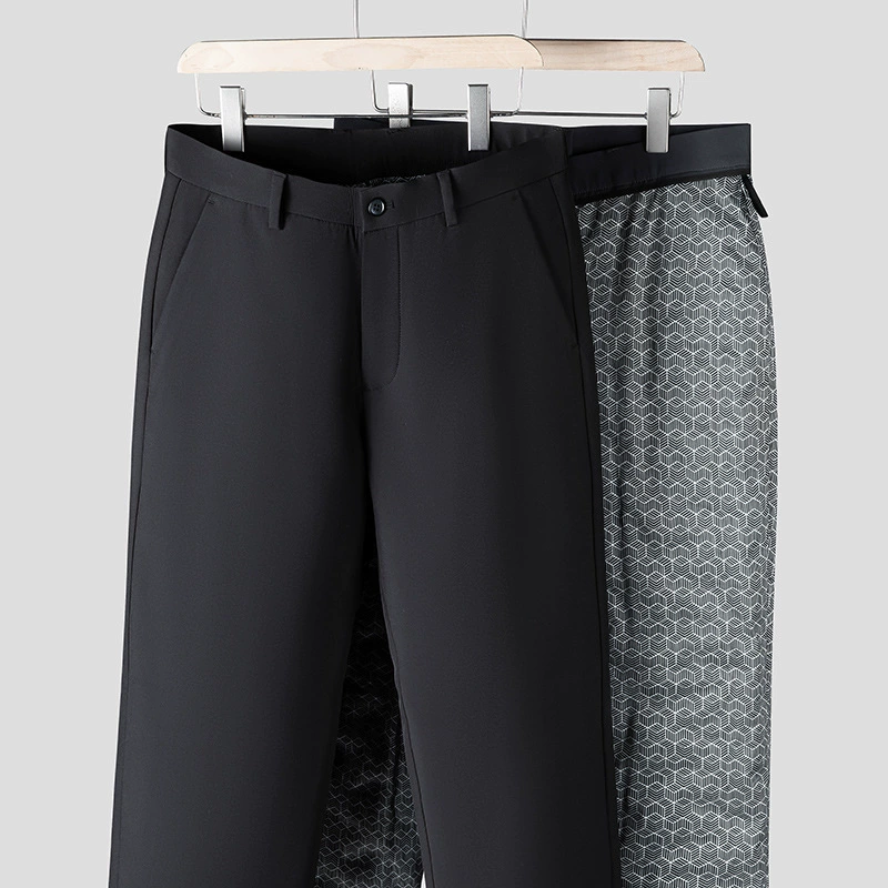 帝宇神龙 Demi-season warm trousers for leisure with down, goose down, loose straight fit