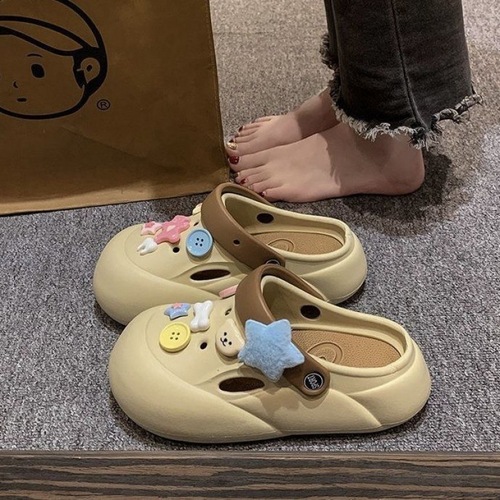 Cute Bowtie Slippers for Women,  Summer Outdoor Style — New Cartoon Design with 