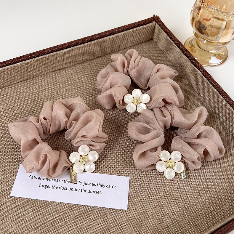 Fashion Flower Cloth Plating Hair Tie display picture 1