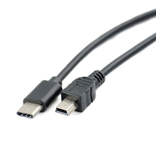 Miniusb to Typec Cable Miniusb Charging Cable Android Data Cable Type-C to Mini USB Data Cable