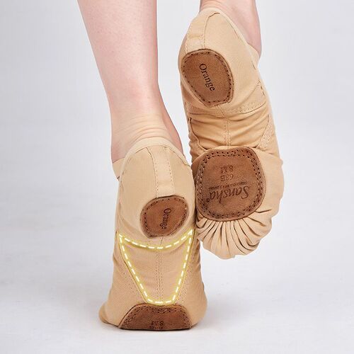 Sand City Dance Shoes for Girls with Soft Sole, Elastic Canvas, No Laces, Practice Shoes for Adults, Art Exam, Gymnastics, Ballet Dancing Shoes