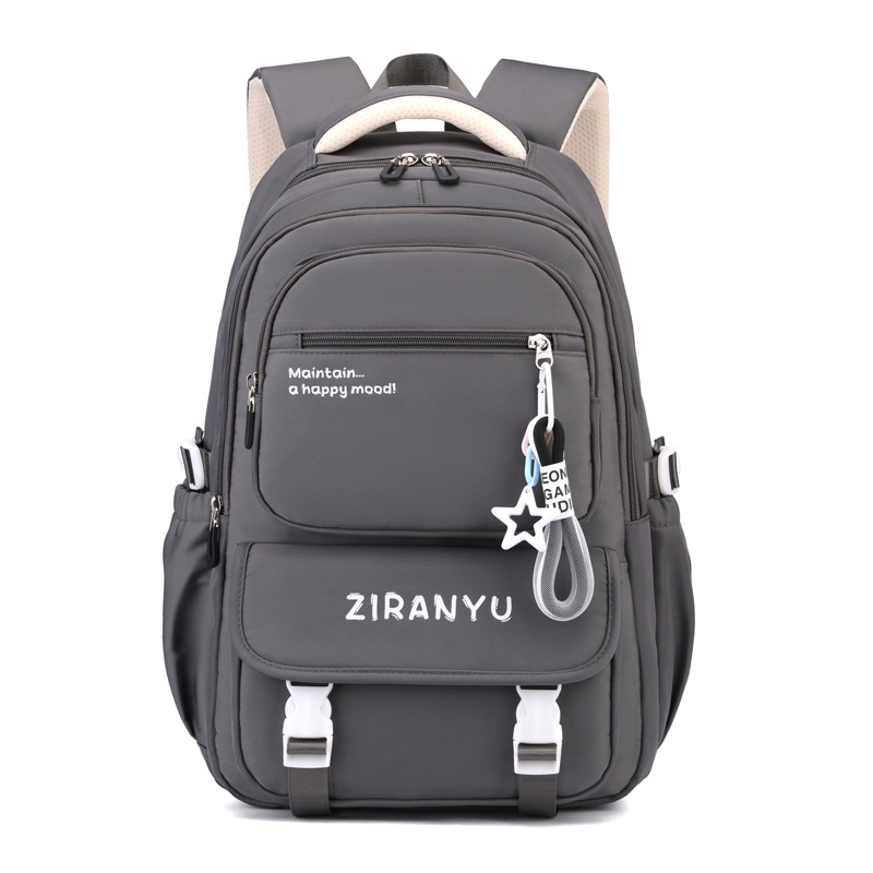 Mochila de escuela primaria transfronteriza 3-6 grados Mochila de ocio de escuela secundaria y secundaria de gran capacidad para reducir la carga Mochila de gran capacidad para mujeres