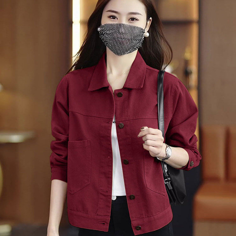 春秋复古牛仔外套女新款2025小个子百搭短款夹克宽松洋气上衣|undefined