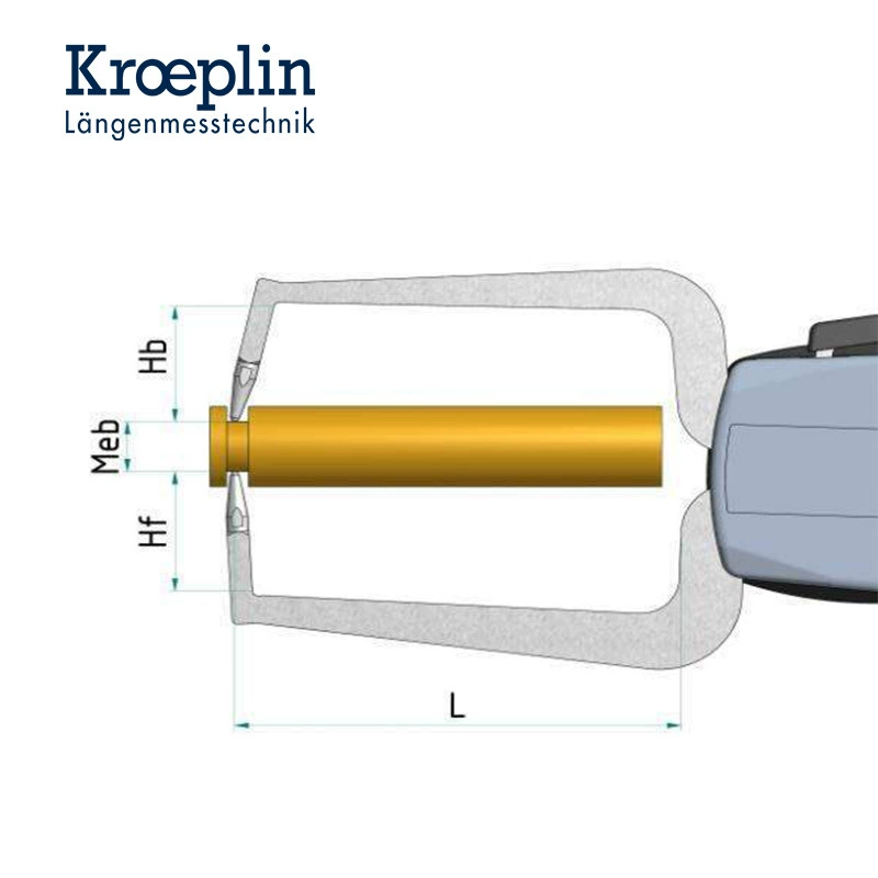 Немецкий KROEPLIN ручной цифровой дисплей внешняя калиперная измерительная линейка внешний диаметр измерение цифровой дисплей внешний калипер K450S