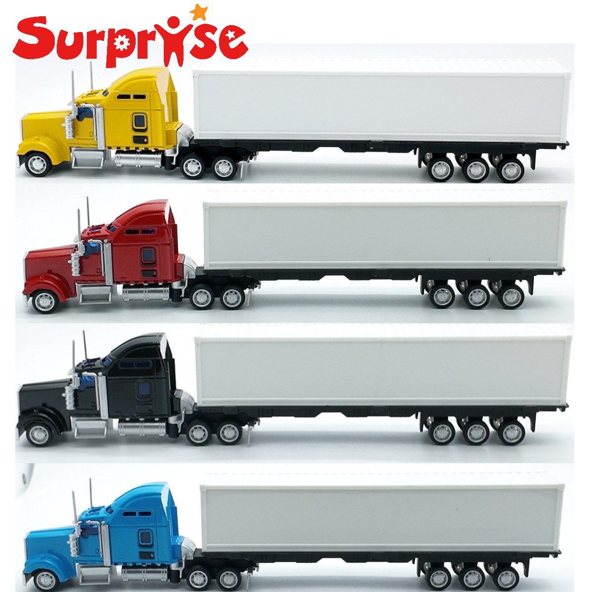 Oem/Odm Can Add Logo 34cm American Container Truck Truck Large Card Alloy Car Model