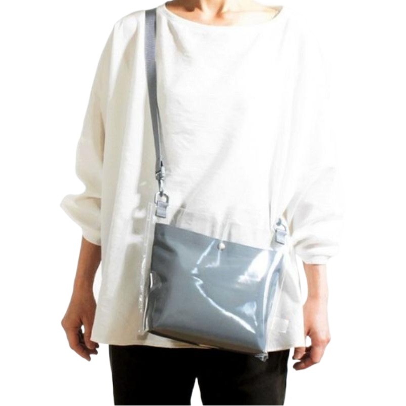 ins Korean style versatile PVC translucent one-shoulder crossbody bag high school girls shopping jelly mobile phone bag customization