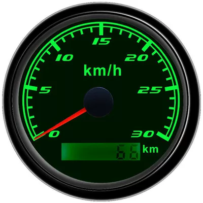 Gps Speedometer 30Km Gps Speedometer 12/24V Universal Engineering Vehicle Pulse Gps Odometer Speedometer