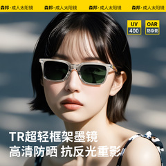新款成人偏光高级防紫外线太阳镜男女复古方框遮阳穿搭墨镜KG2501