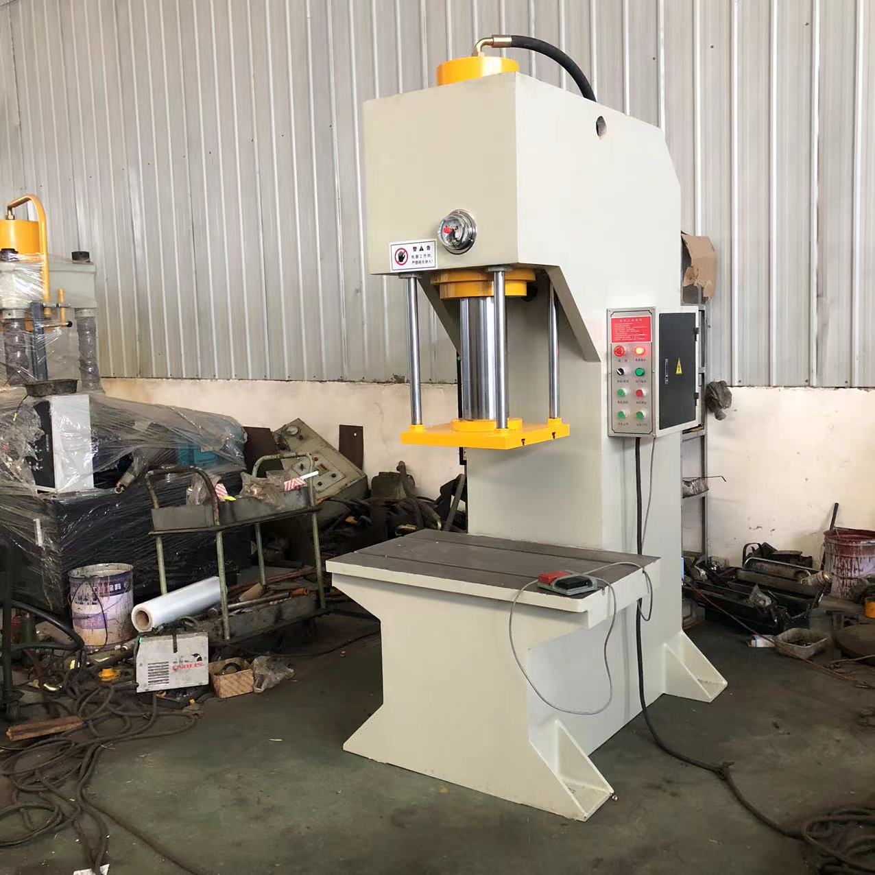 s山东全新定制41-120吨单臂油压机，C型压制，碳粉模压，主轴校正