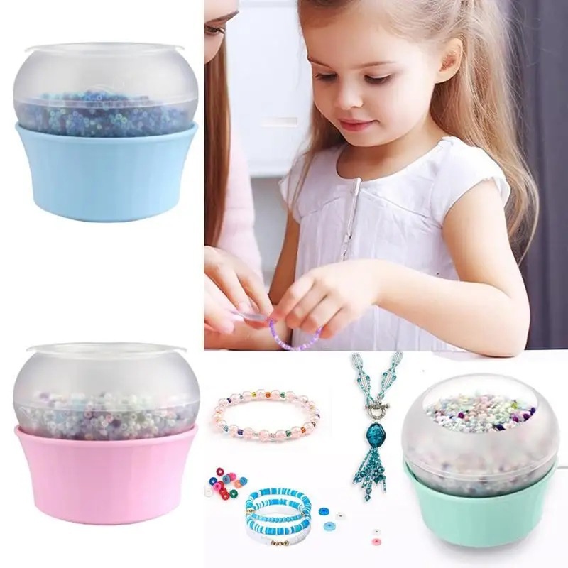 Nueva máquina de abalorios eléctrica de comercio exterior, enhebrador de abalorios automático, herramienta de abalorios de bricolaje, enhebrador de abalorios