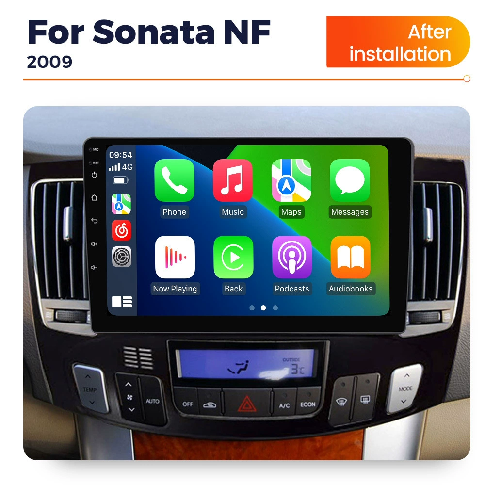 Подходит для Hyundai Sonata NF 2009 Android большой экран центрального управления навигационное радио 8+256Г
