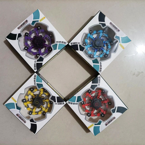 Stress-reducing fingertip gyro, luminous for children and boys, versatile rotating and decompressing black technology mechanical fingertip gyro toy