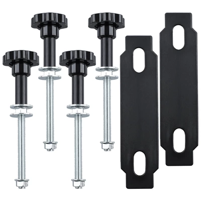 Cross-Border Hot-Selling Suv Off-Road Vehicle Roof Rack Roof Frame Side Anti-Skid Plate Escape Plate Fixed Frame Kit (Other Car Modifications) - black