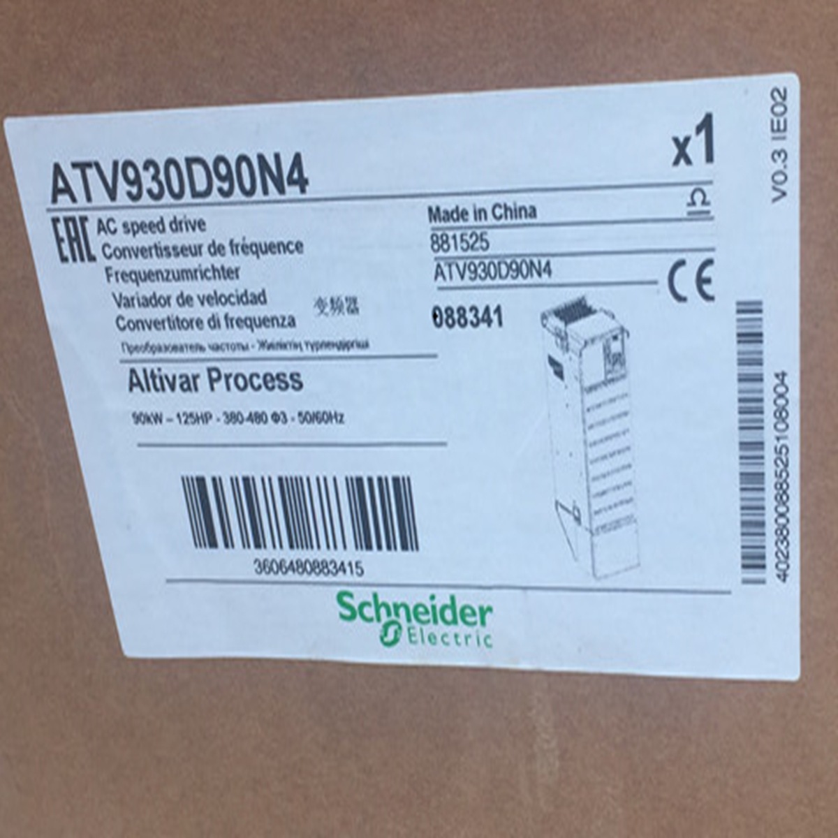 变频器ATV930D90N4三相90KW,全新原装正品假一罚十特价