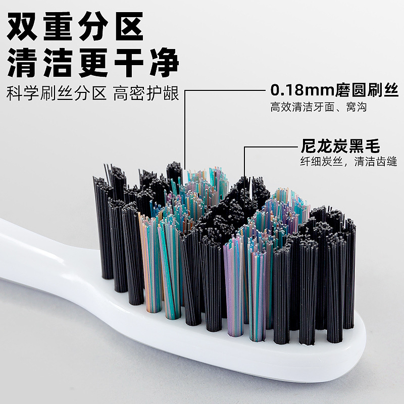 日式小头软毛硬毛搭配高级牙刷5支家庭装 成人家用护龈牙刷批发|undefined