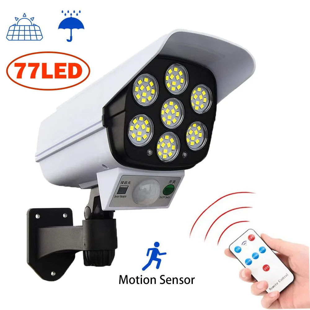 Lámpara solar de inducción del cuerpo humano al aire libre impermeable lámpara de jardín doméstica iluminación de control de luz inteligente lámpara de video de monitoreo de simulación