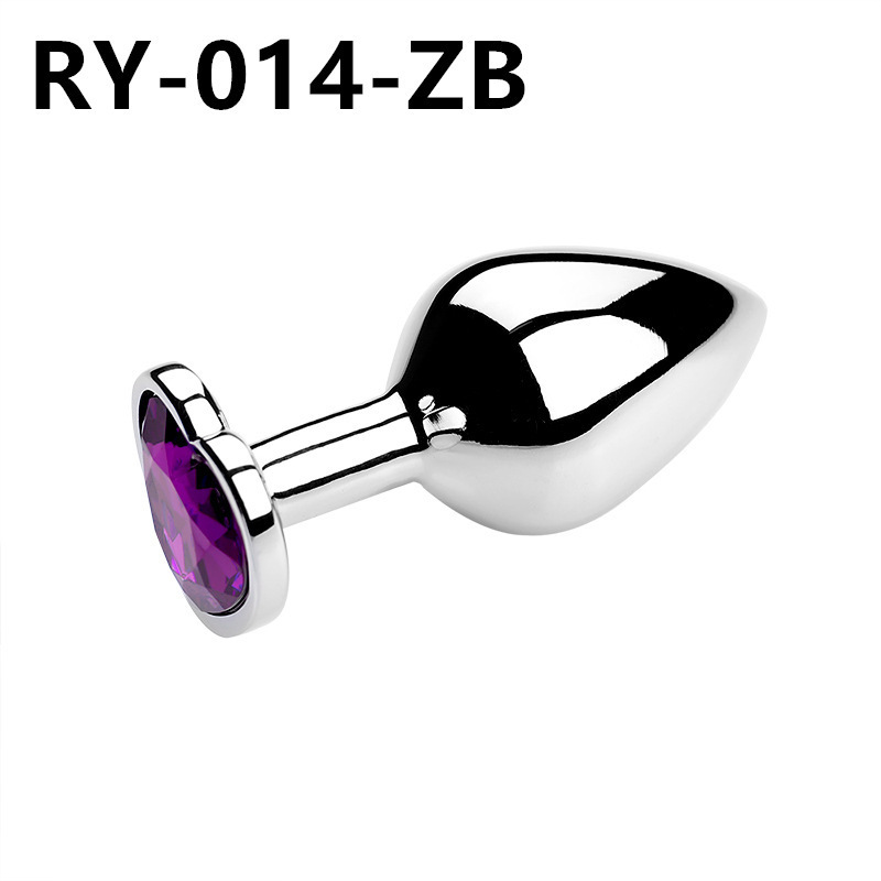 Corazón de metal plug anal back patio para usar artículos sexuales dilatadores coquetear al por mayor SM artículos sexuales para adultos