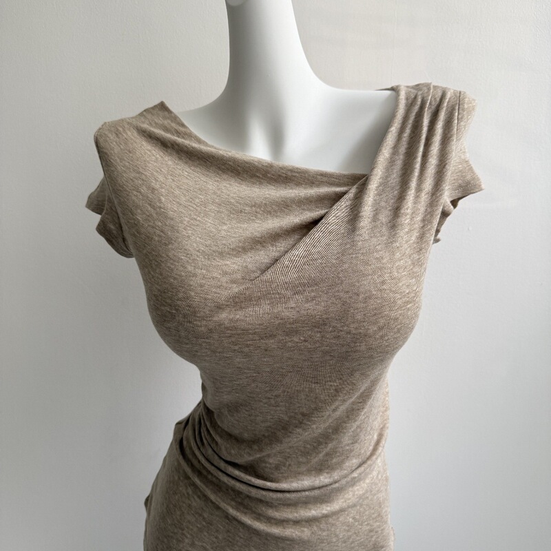 Lethal Waistline~ Intellectual Ruffled Collar Short Sleeve T-Shirt, New Summer Style for Women, Easy to Wear, Tencel Wool Top, Trendy Lethal Waistline~ Intellectual Ruffled Collar Short Sleeve T-Shirt, New Summer Style for Women, Easy to Wear, Tencel Wool Top, Trendy