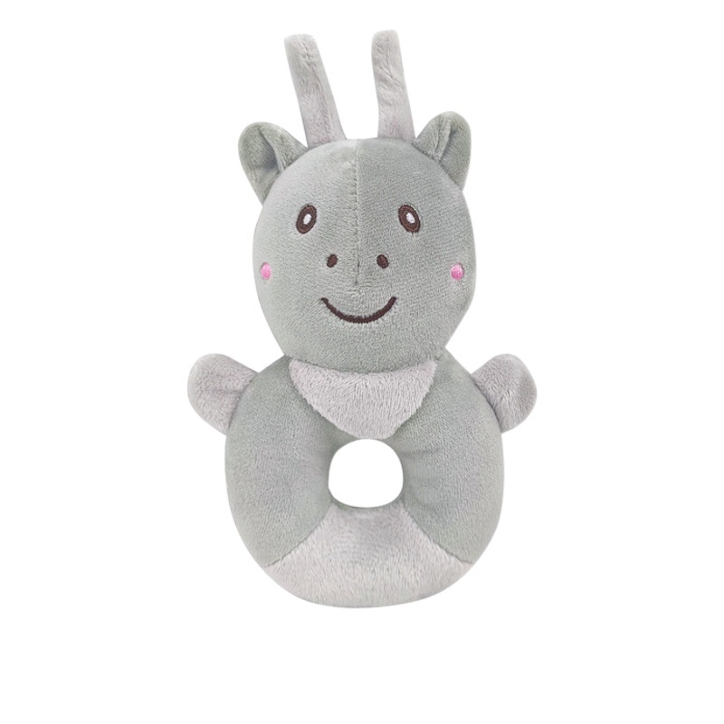 Animal de dibujos animados anillo de la mano elefante rana conejo blanco ciervo oso marrón oso polar anillo de la mano muñeca de peluche agarre de la mano