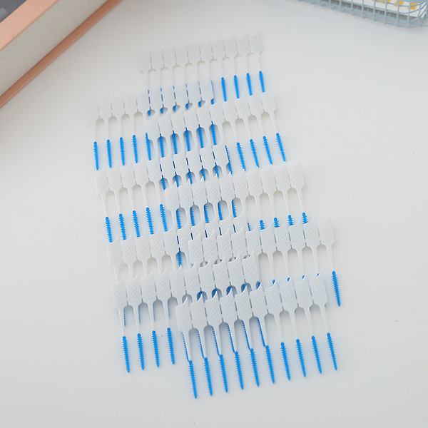 Orthodontic silicone interdental brush