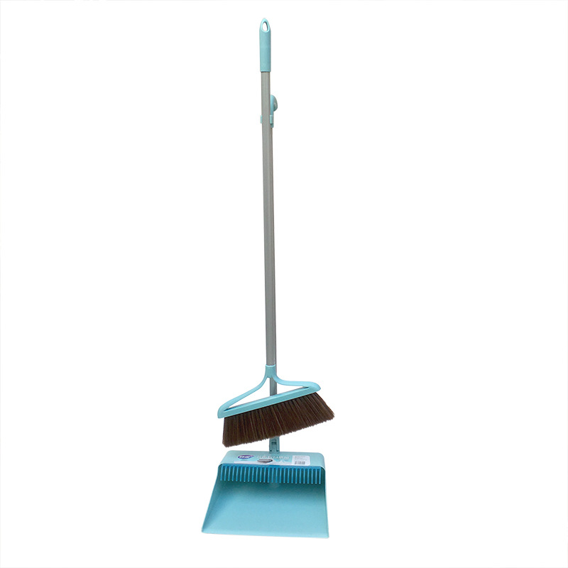 Miao Jie fold Broom Dustpan Broom household suit combination Easy Hair Soft fur Broom