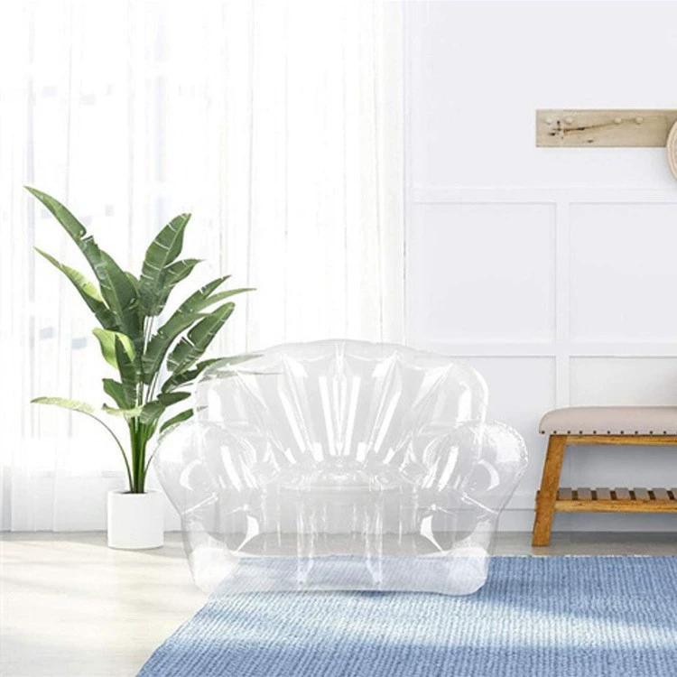 Завод новый продукт открытый кемпинг прозрачный ПВХ надувной диван сетка красная фотография чистый прозрачный надувной диван сиденье