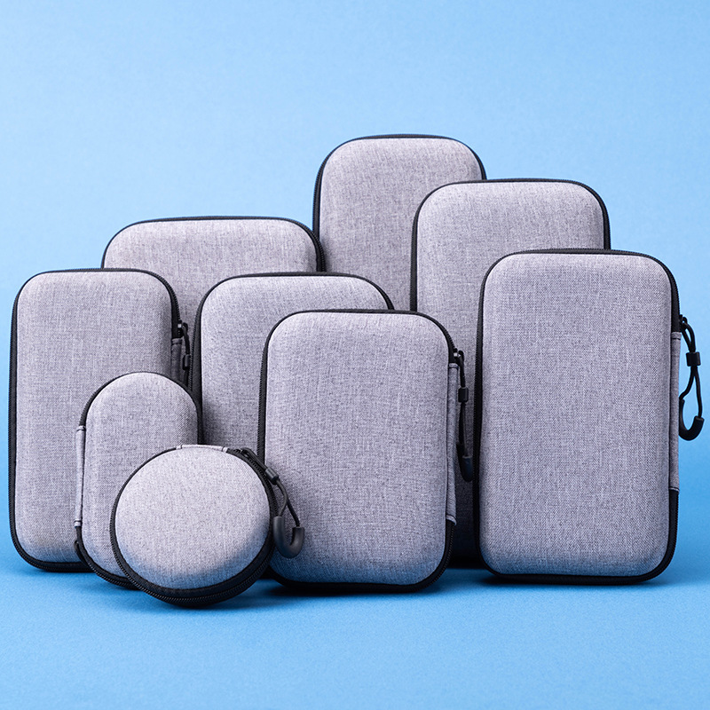 厂家直销eva包便携式耳机包 数据线收纳盒 eva耳机收纳包装盒东莞