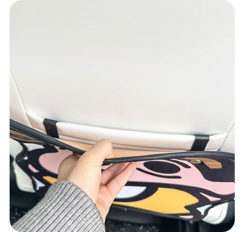 Cute Kwai Cartoon Cute Car Seat Back Anti-kick Pad Simple and Comfortable Dirt-resistant Storage Bag Anti-kick Pad Anti-dirty Pad