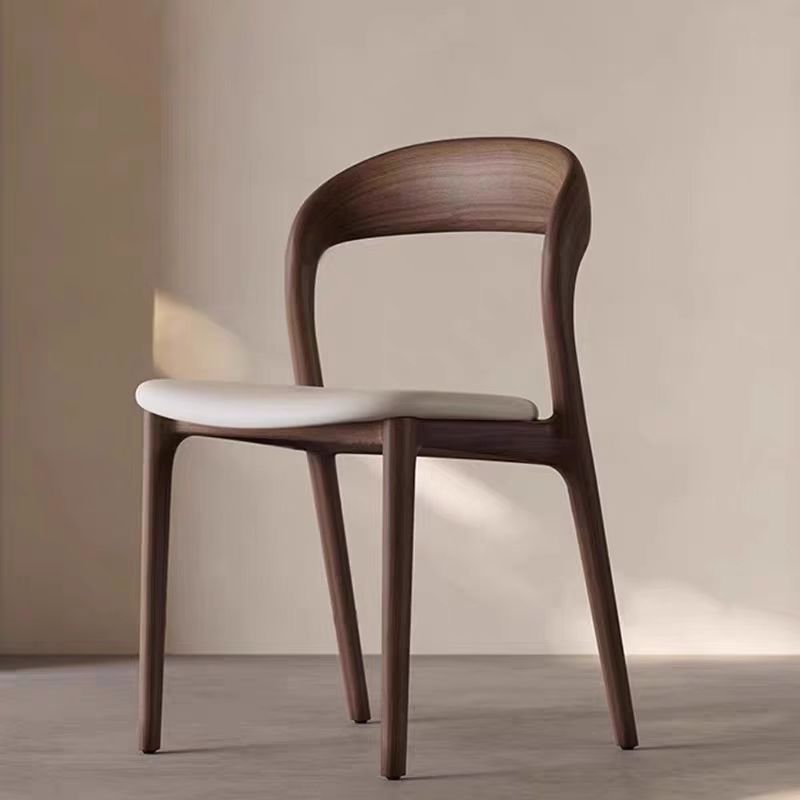 Solid Wood Dining Chair Home Study Back Chair Modern Minimalist Designer Dining Table Stool Nordic Restaurant Dining Chair