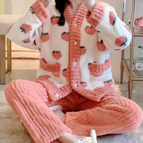 Embroidered peach