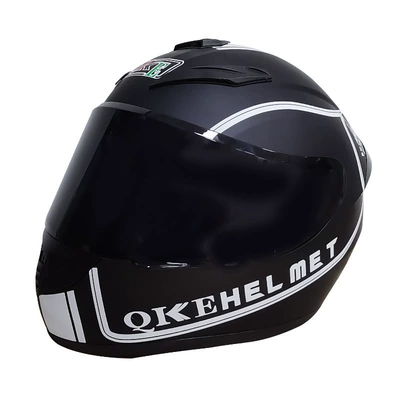Motosiklet kaskı (dəbilqə) — Helmet, Rider Bluetooth Full-Face Helmet, Protective - english-black-black-lenses-s55-56cm