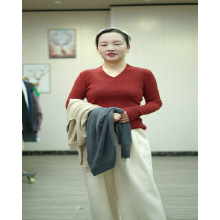 细羊毛深V领羊毛打底衫130斤内孤品1760190886662